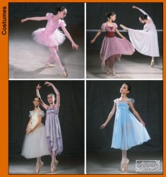 5136 ETHEREAL BALLET, DANCE COSTUME, PETALS PATTERN GIRLS 7-16